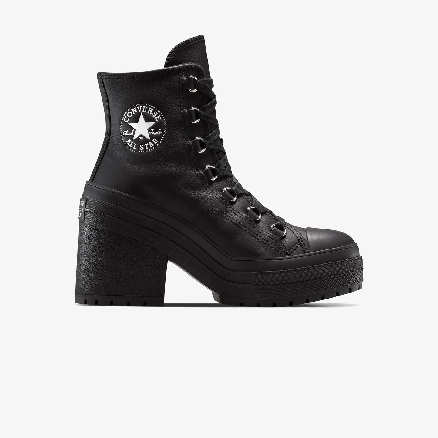 Converse Chuck 70 De Luxe Heel Leather High Top Kadın Siyah Sneaker
