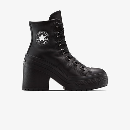 Converse Chuck 70 De Luxe Heel Leather High Top Kadın Siyah Sneaker
