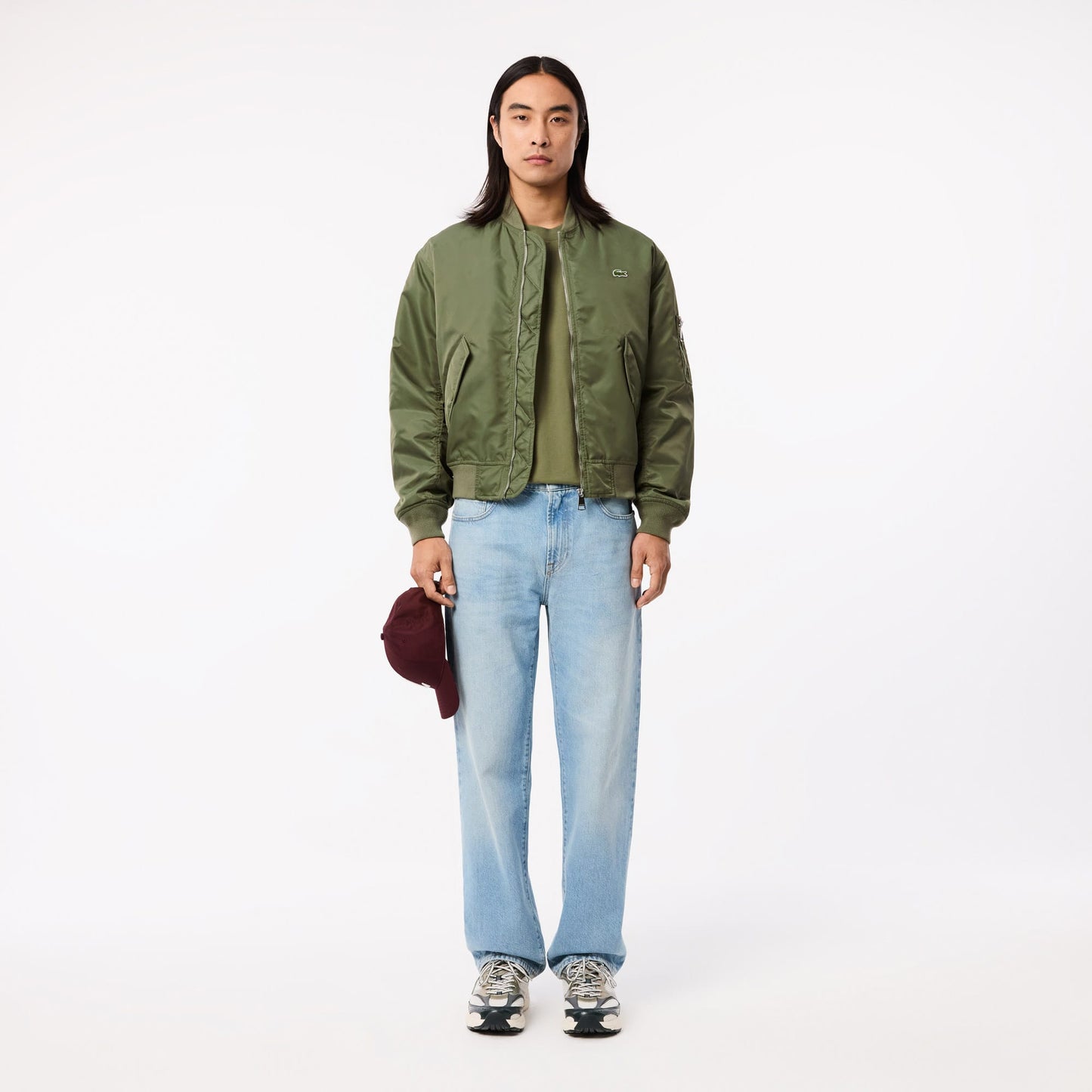 Lacoste Erkek Classic Fit Bisiklet Yaka Haki T-shirt