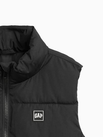 Siyah Relaxed Puffer Şişme Yelek