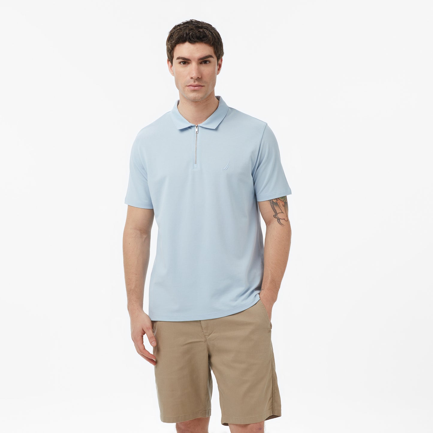 Nautica Erkek Mavi Regular Fit Polo Yaka T-shirt