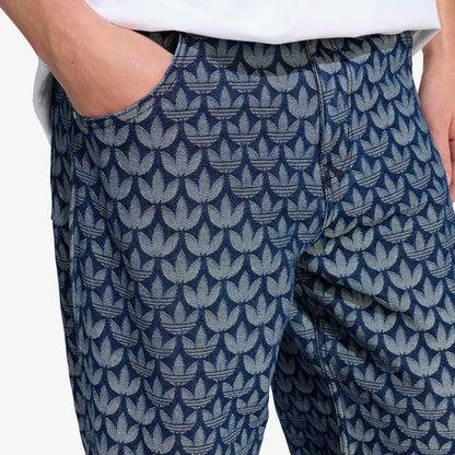 Adidas Monogram Erkek Mavi Eşofman Altı