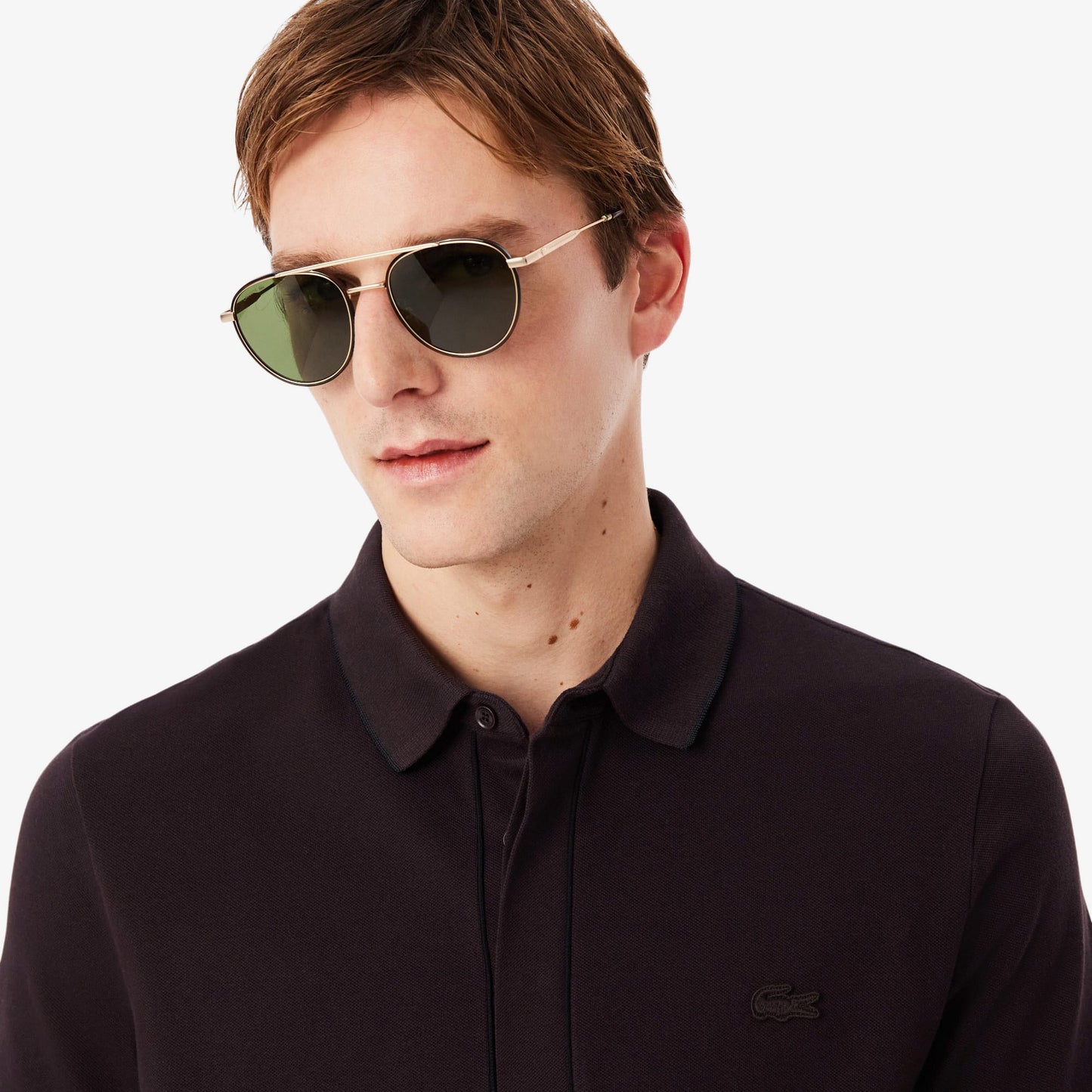 Lacoste Erkek Regular Fit Polo Yaka Kahverengi Paris Polo