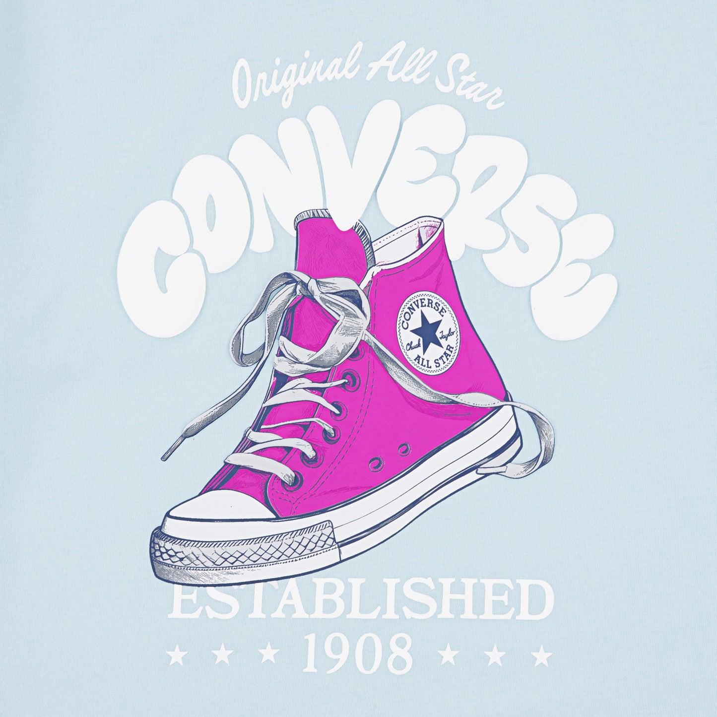 Converse Regular Fit Çocuk Beyaz T-shirt