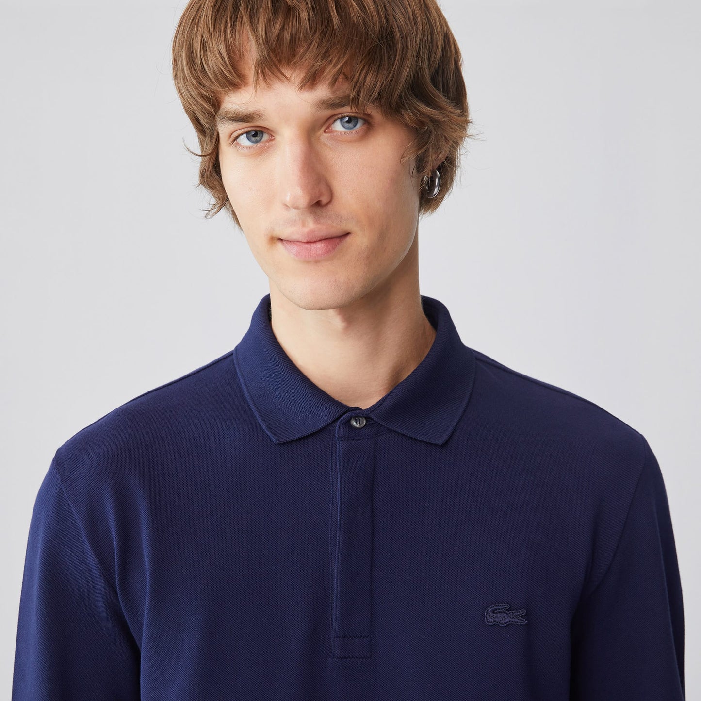 Lacoste Erkek Regular Fit Uzun Kollu Lacivert Paris Polo