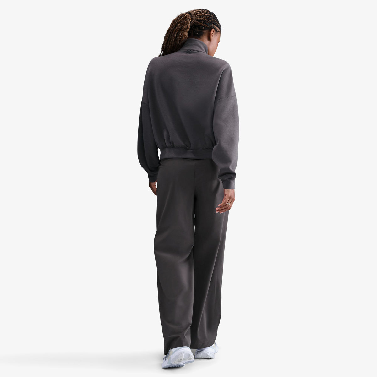 Nike 24.7 Impossiblysoft Kadın Gri Koşu Sweatshirt