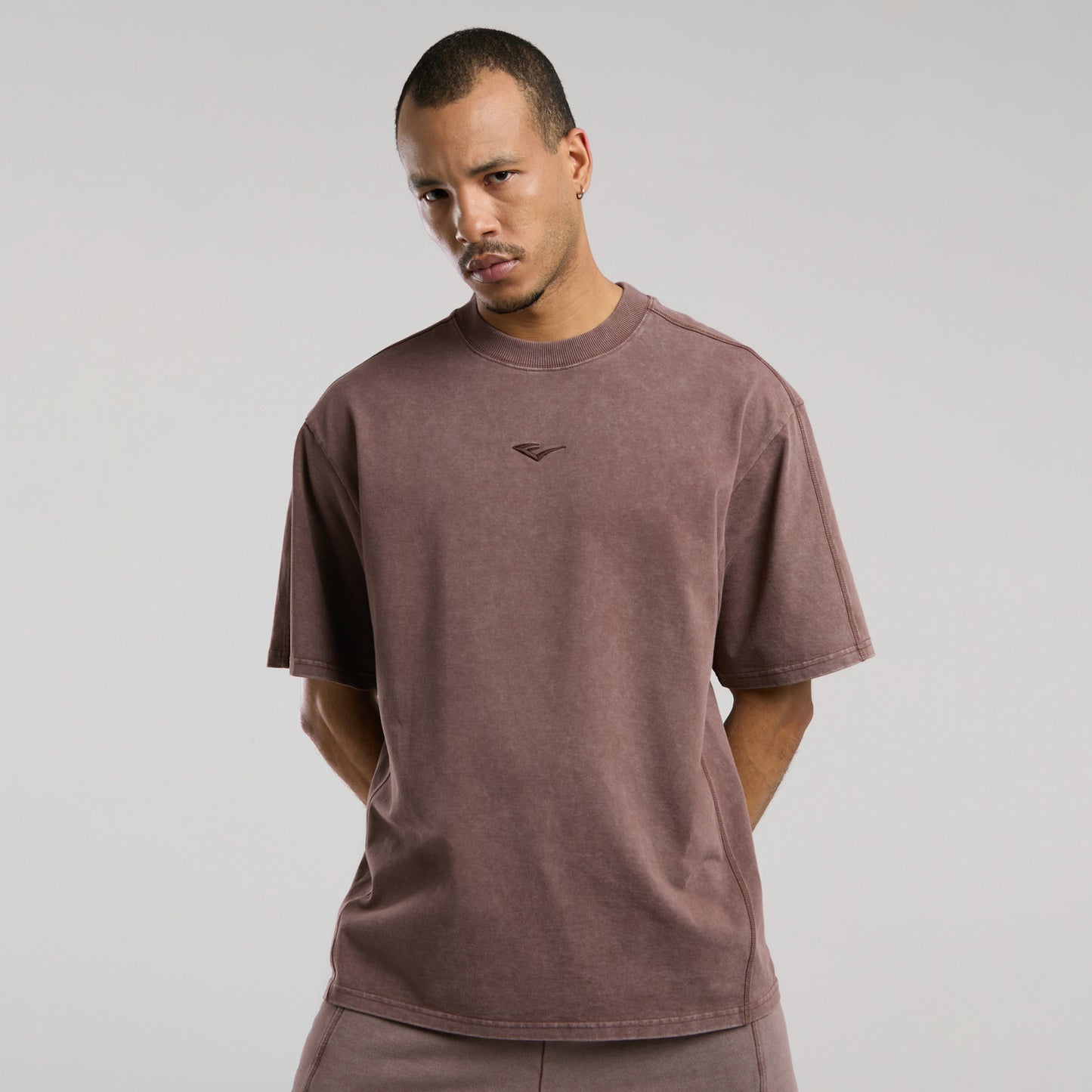 Everlast Bronx 1910 Oversize Erkek Kahverengi T-shirt