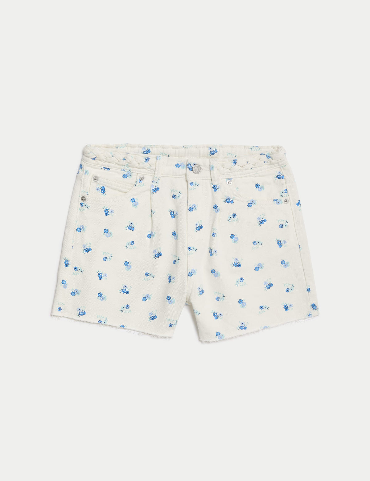 Saf Pamuklu Denim Şort (6-16 Yaş)