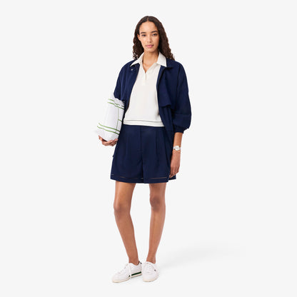 Lacoste Oversize Fit Kadın Beyaz Polo