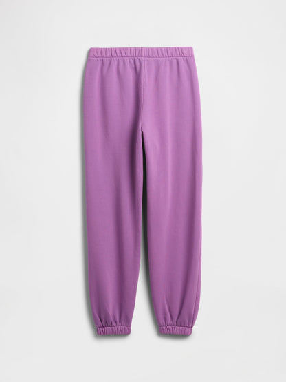 Mor Relaxed Fleece Eşofman Altı