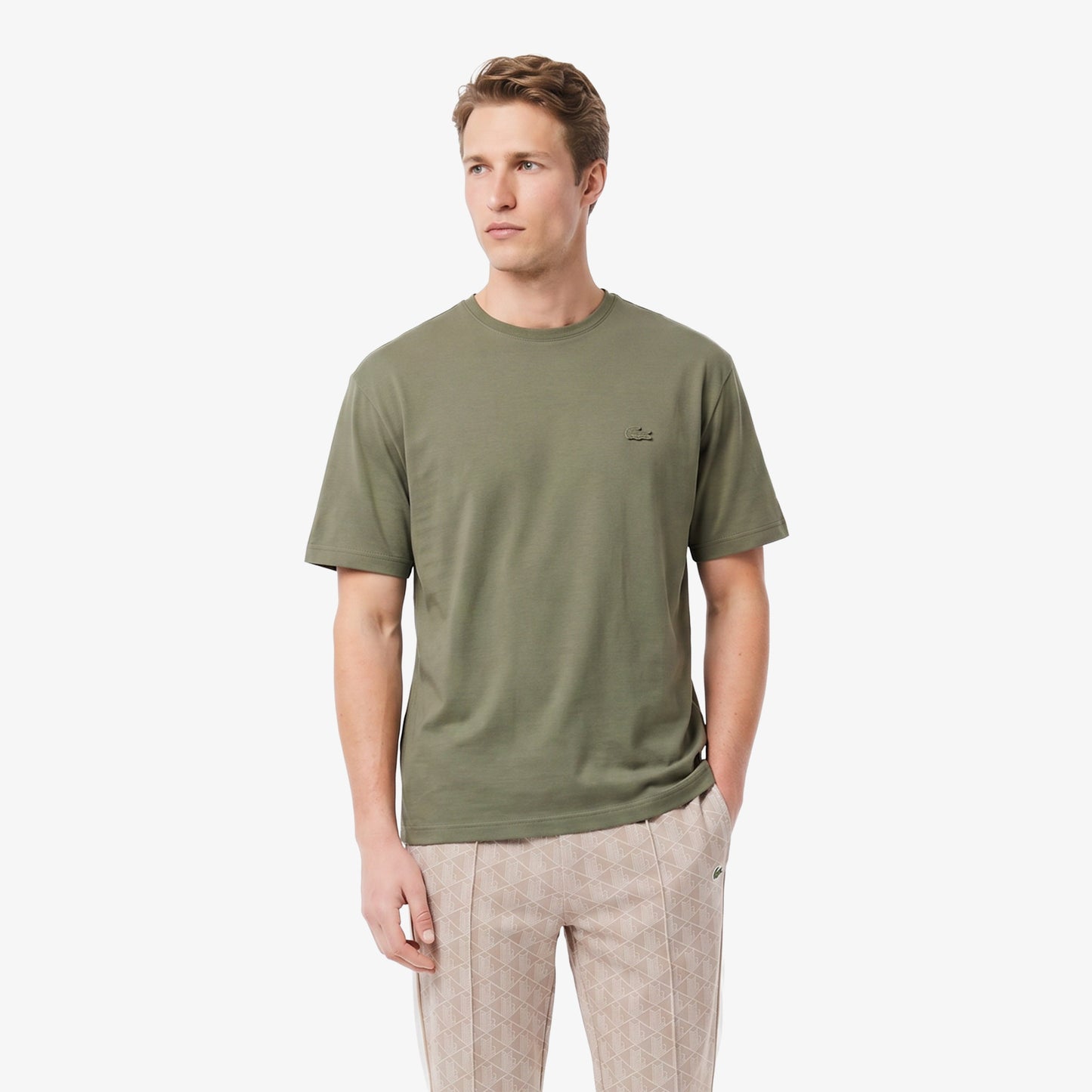 Lacoste Regular Fit Erkek Haki T-shirt