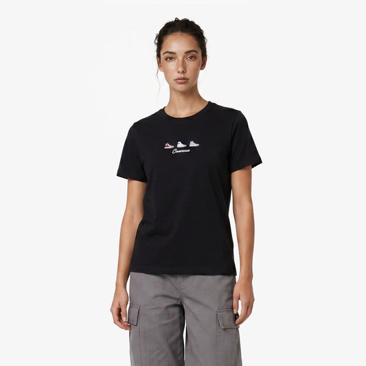 Converse Regular Fit Kadın Siyah T-shirt