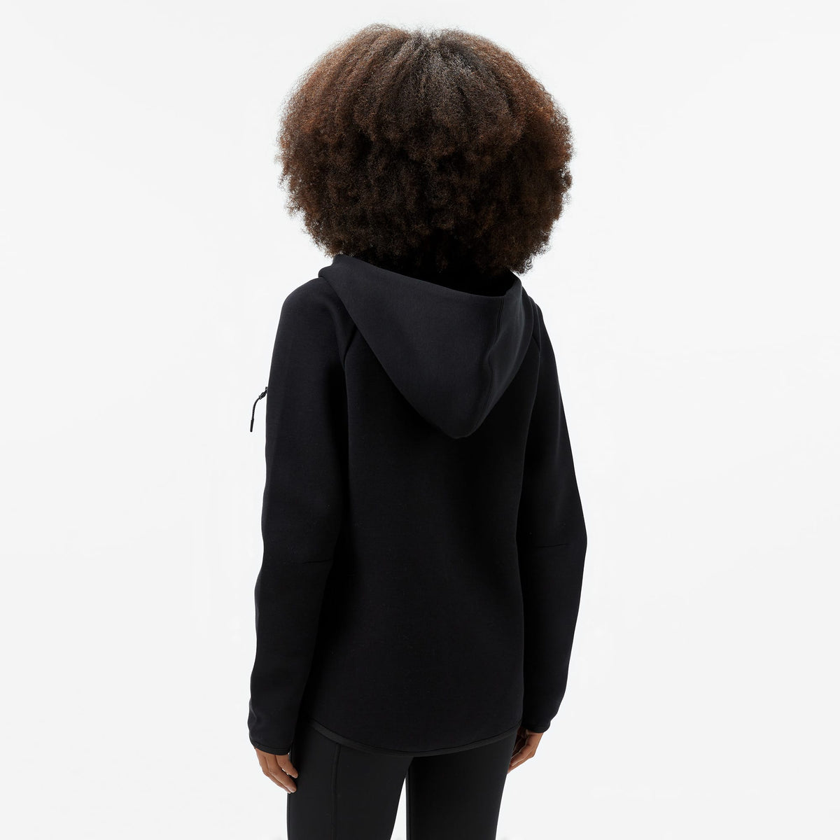 Nike Sportswear Tech Fleece Windrunner Kadın Siyah Sweatshirt