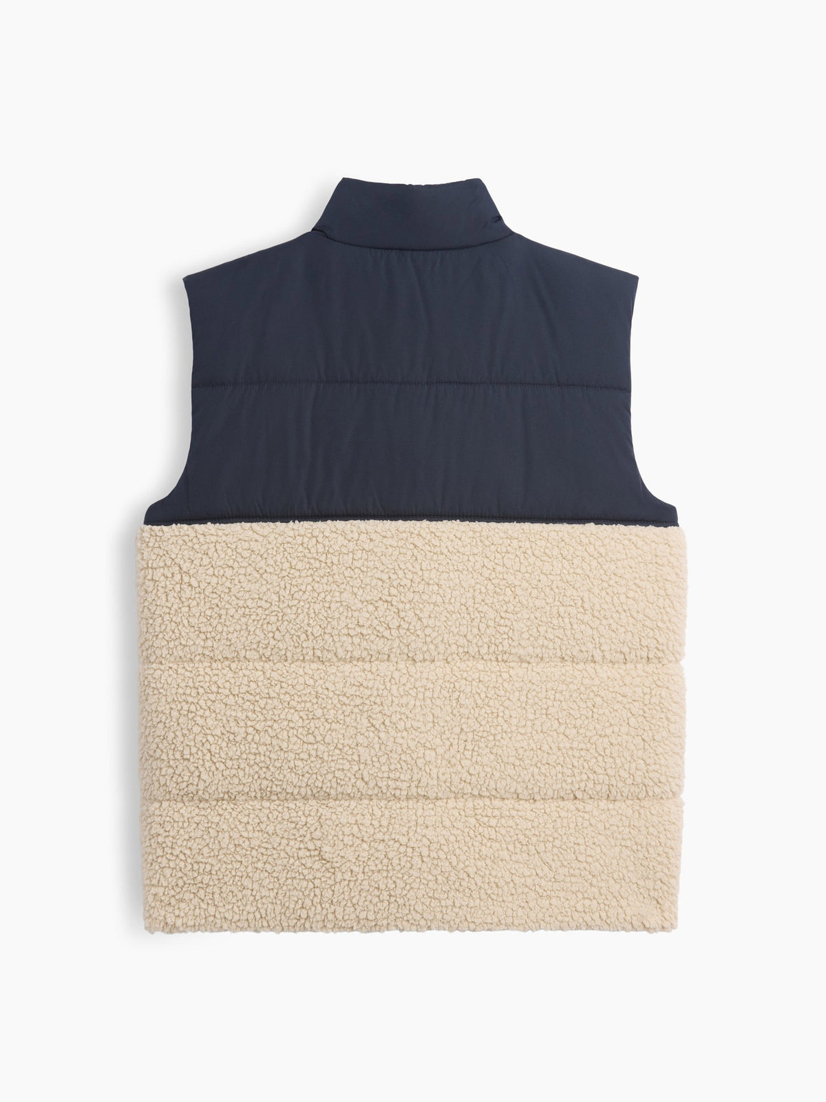Lacivert Relaxed Sherpa Şişme Puffer Yelek