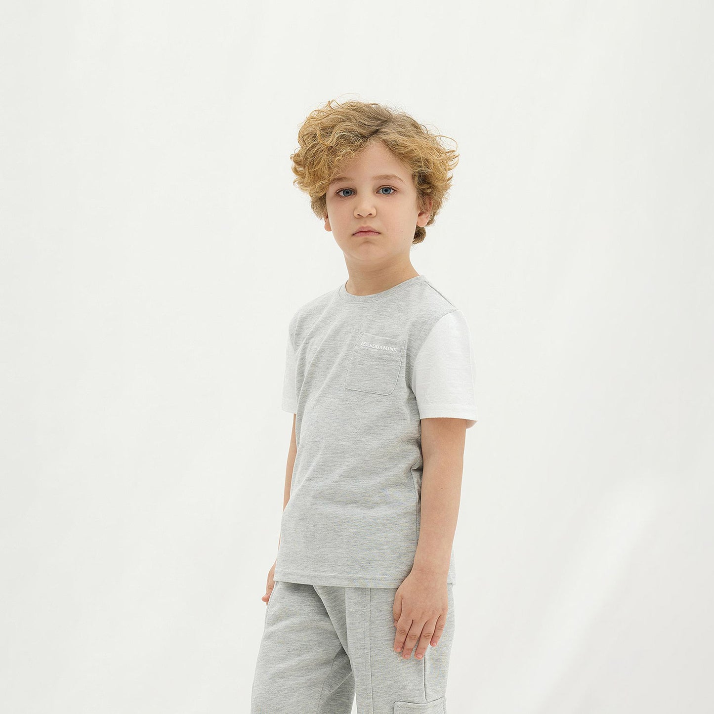 Les Benjamins 403 Çocuk Gri T-shirt