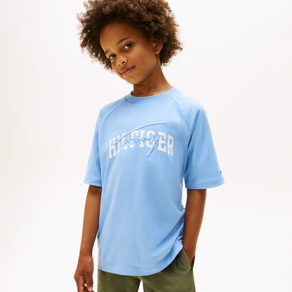 Tommy Hilfiger Mixed Graphic Çocuk Mavi T-shirt
