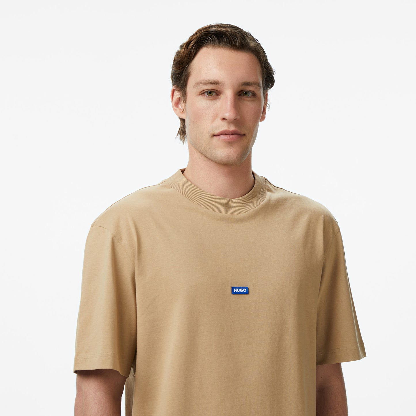 Hugo Nieros Erkek Bej T-shirt