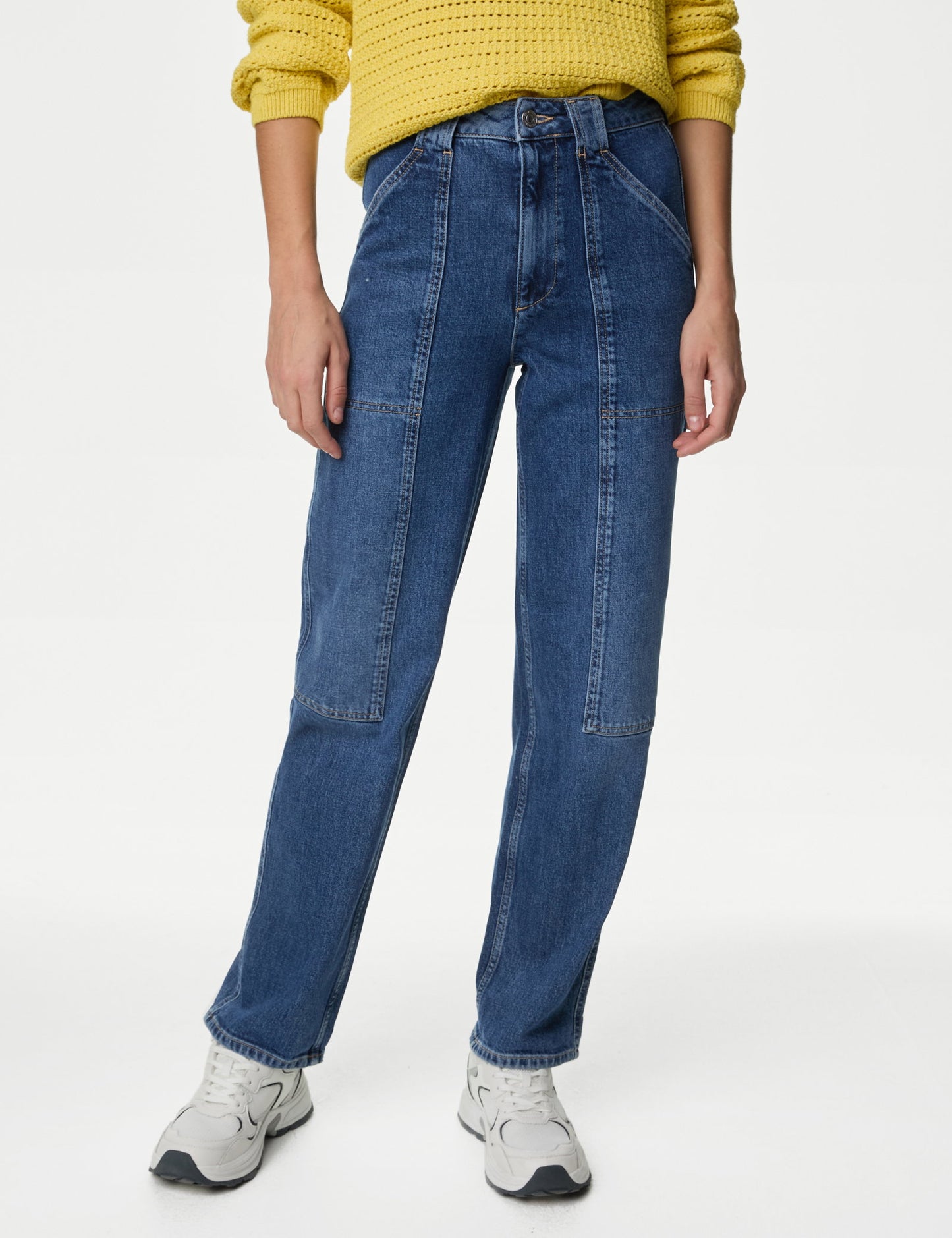Straight Leg Jean Kargo Pantolon