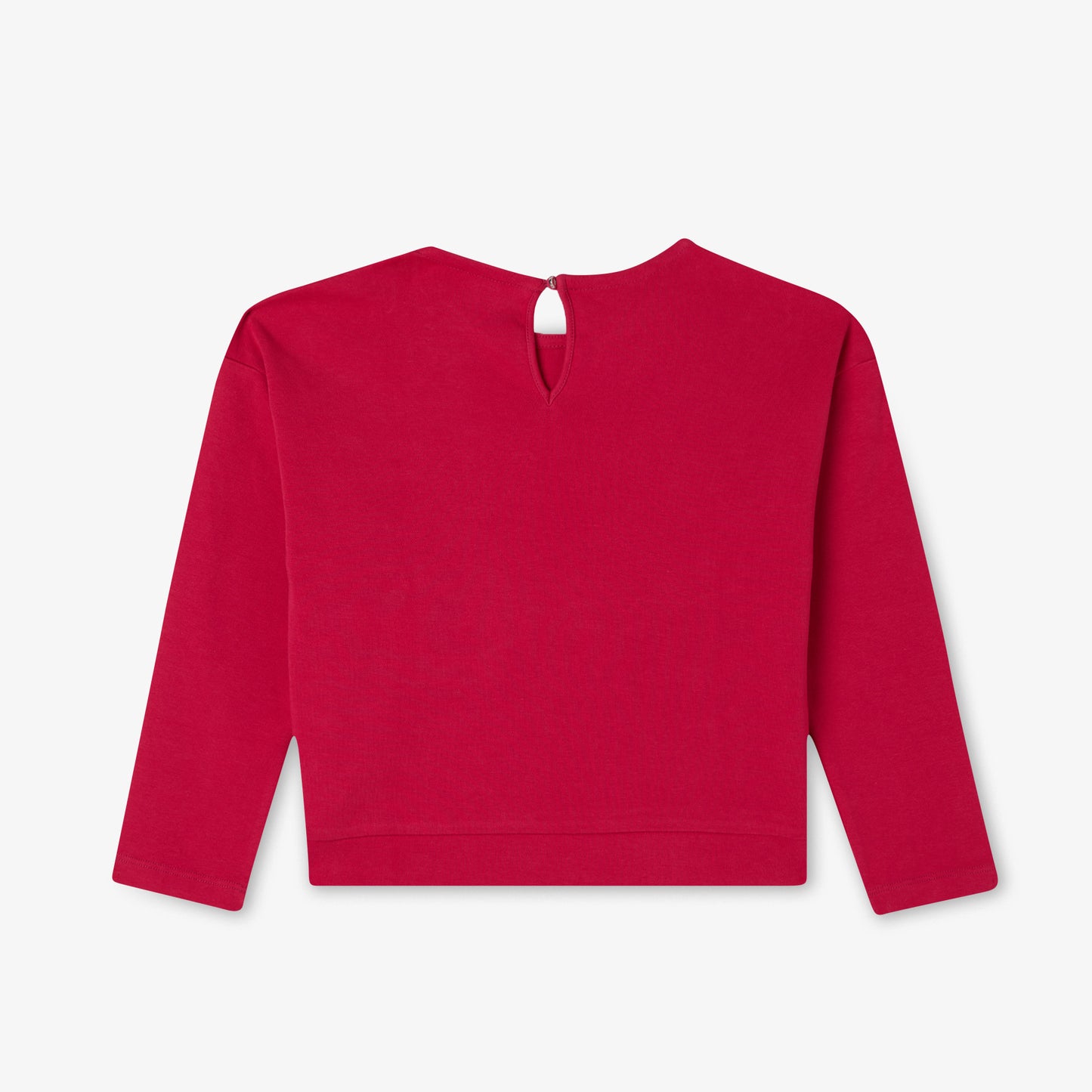 Lacoste Çocuk Uzun Kollu Bisiklet Yaka Baskılı Pembe T-shirt