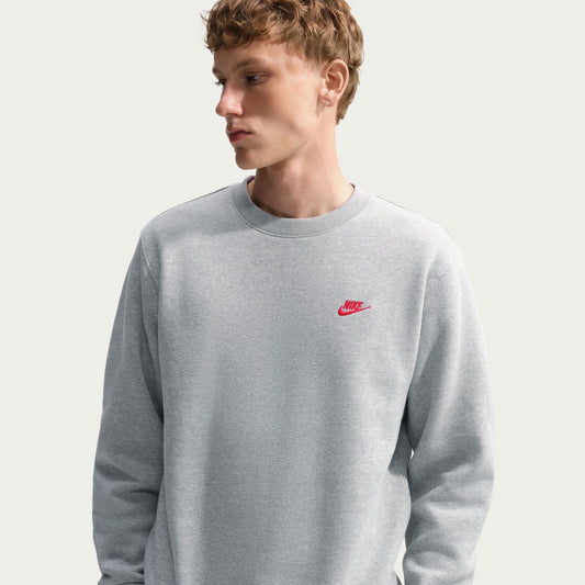 Nike Club Bb Crew Erkek Gri Sweatshirt