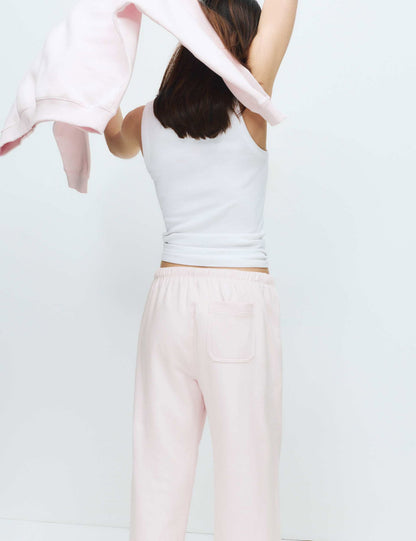 Pamuk Karışımlı Geniş Paça Pijama Altı
