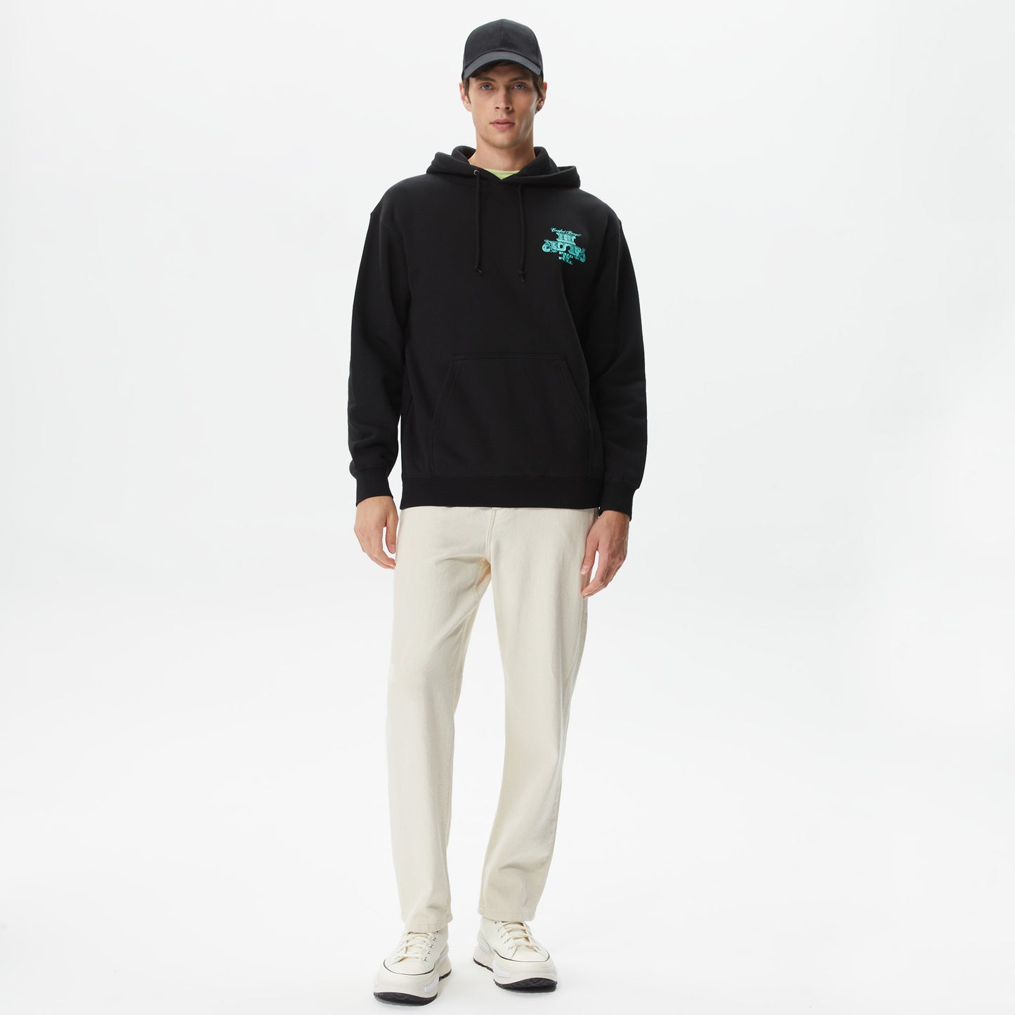 Huf Paid In Full Pullover Erkek Siyah Hoodie