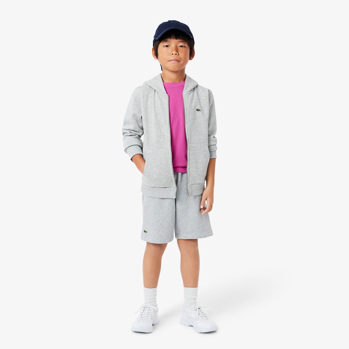 Lacoste Çocuk Bisiklet Yaka Pembe T-shirt