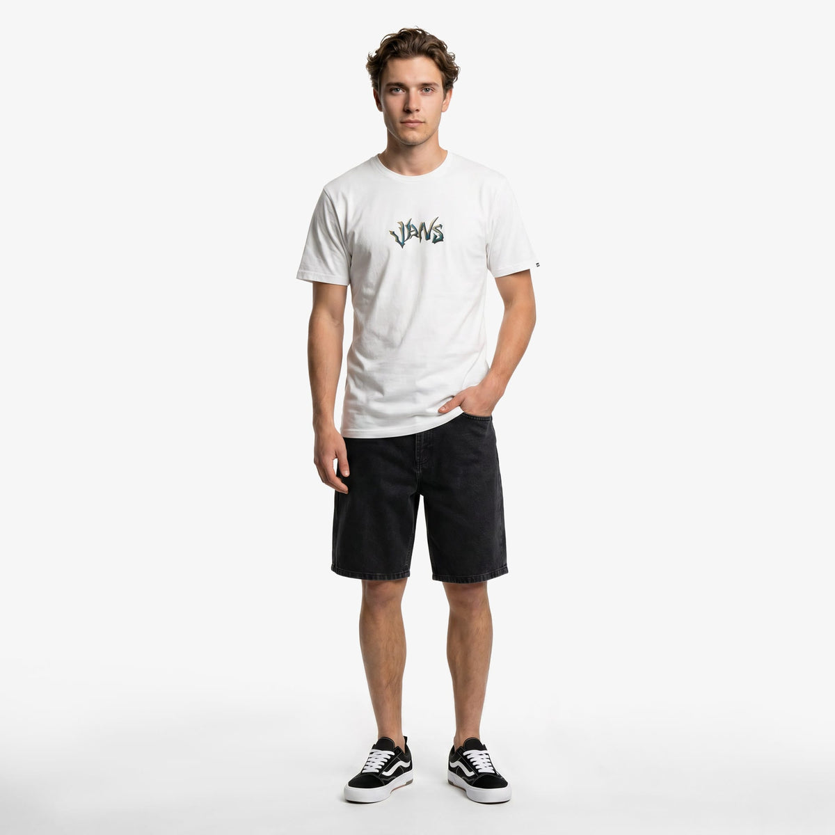 Vans Check-5 Baggy Denim Erkek Siyah Şort