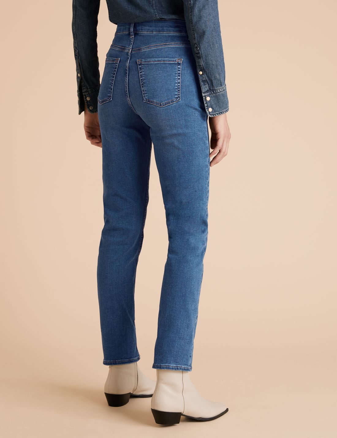 Tencel ™ Straight Leg Jean Pantolon