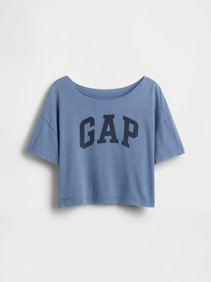 Mavi Oversized Wide-neck T-shirt
