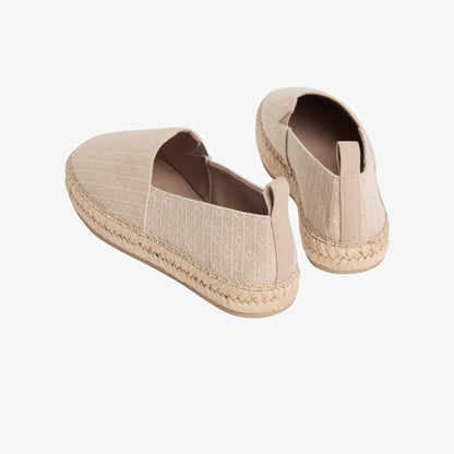 Calvin Klein Oblique Kadın Bej Espadril