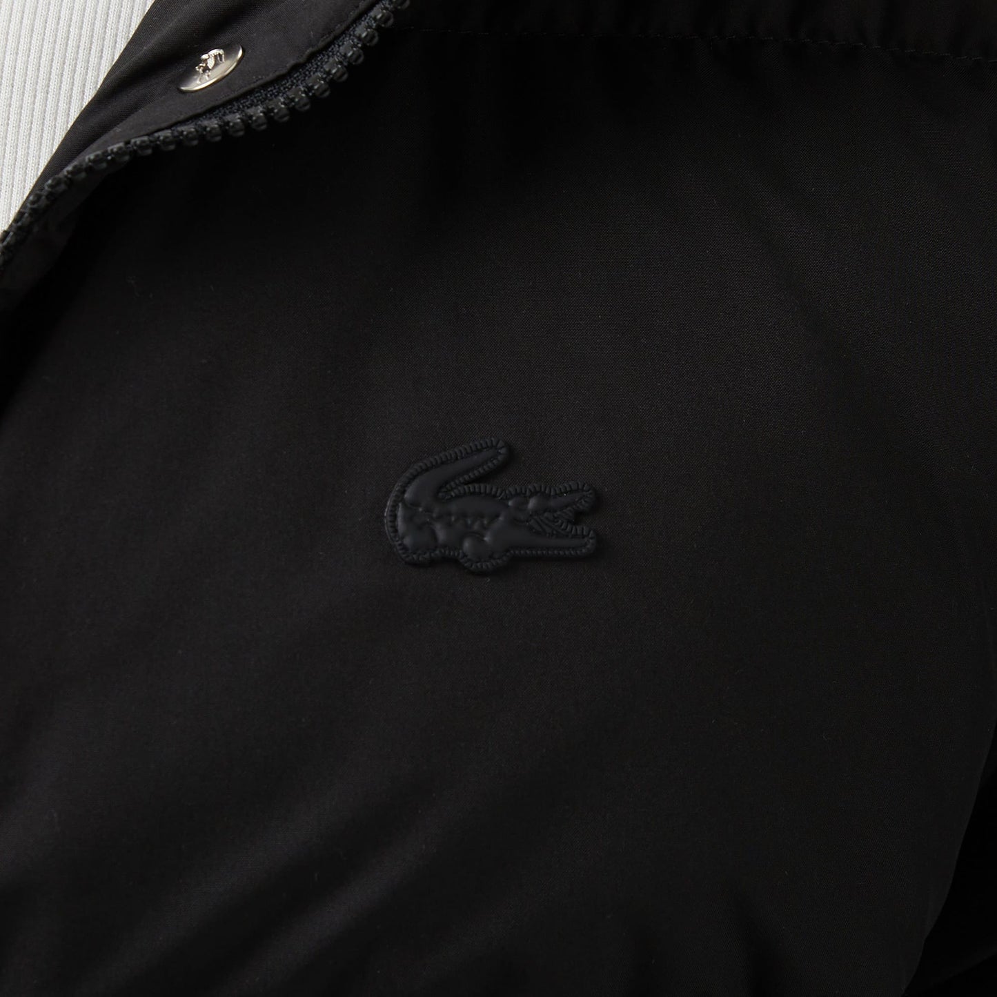 Lacoste Kadın Kapüşonlu Siyah Mont