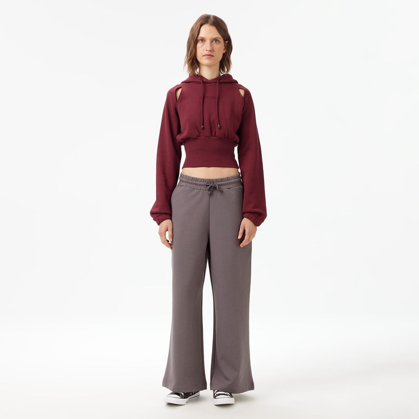 United4 Classic Kadın Bordo Sweatshirt