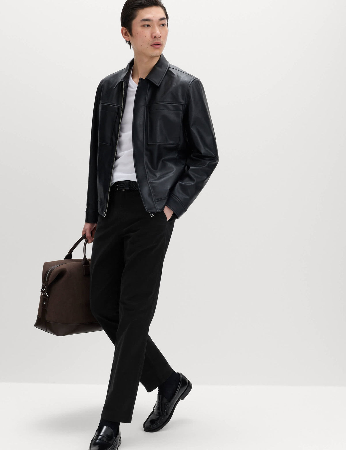 Regular Fit Lastikli Bel Chino