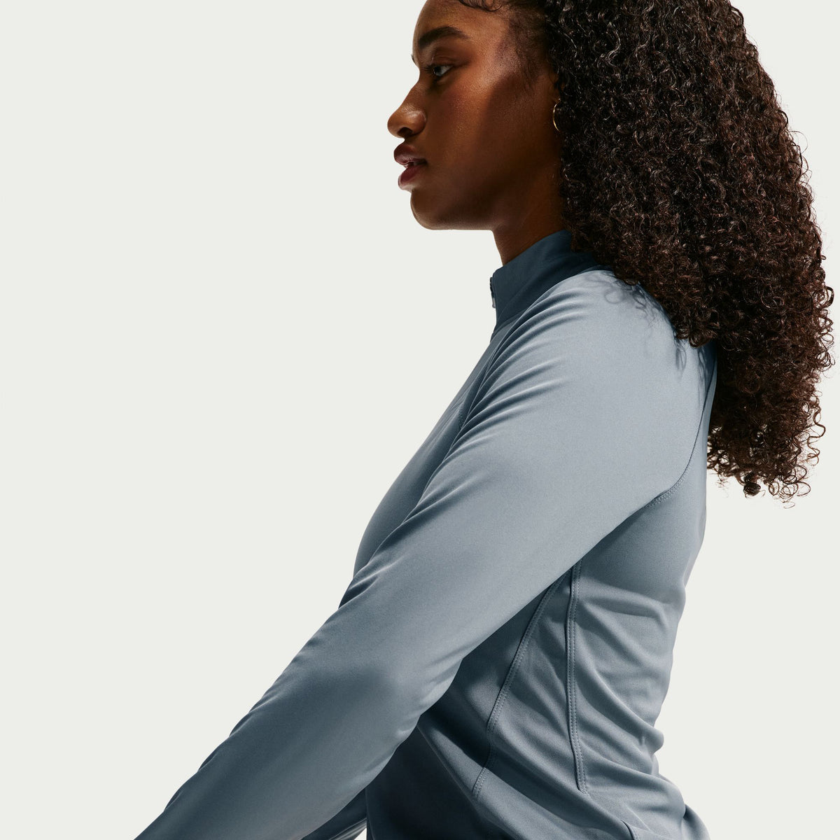 Nike Tempo Dri Fit Half Zip Kadın Siyah Sweatshirt