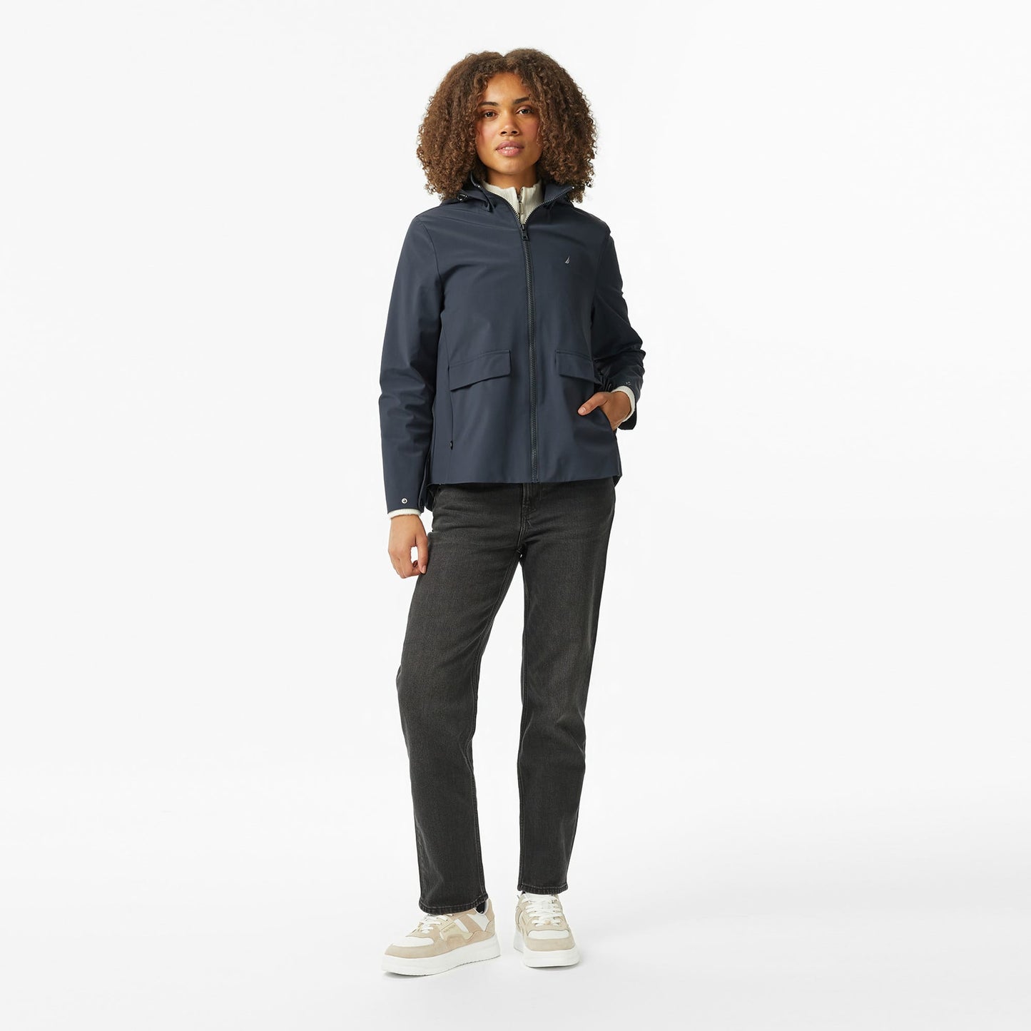 Nautica Kadın Lacivert Regular Fit Mont