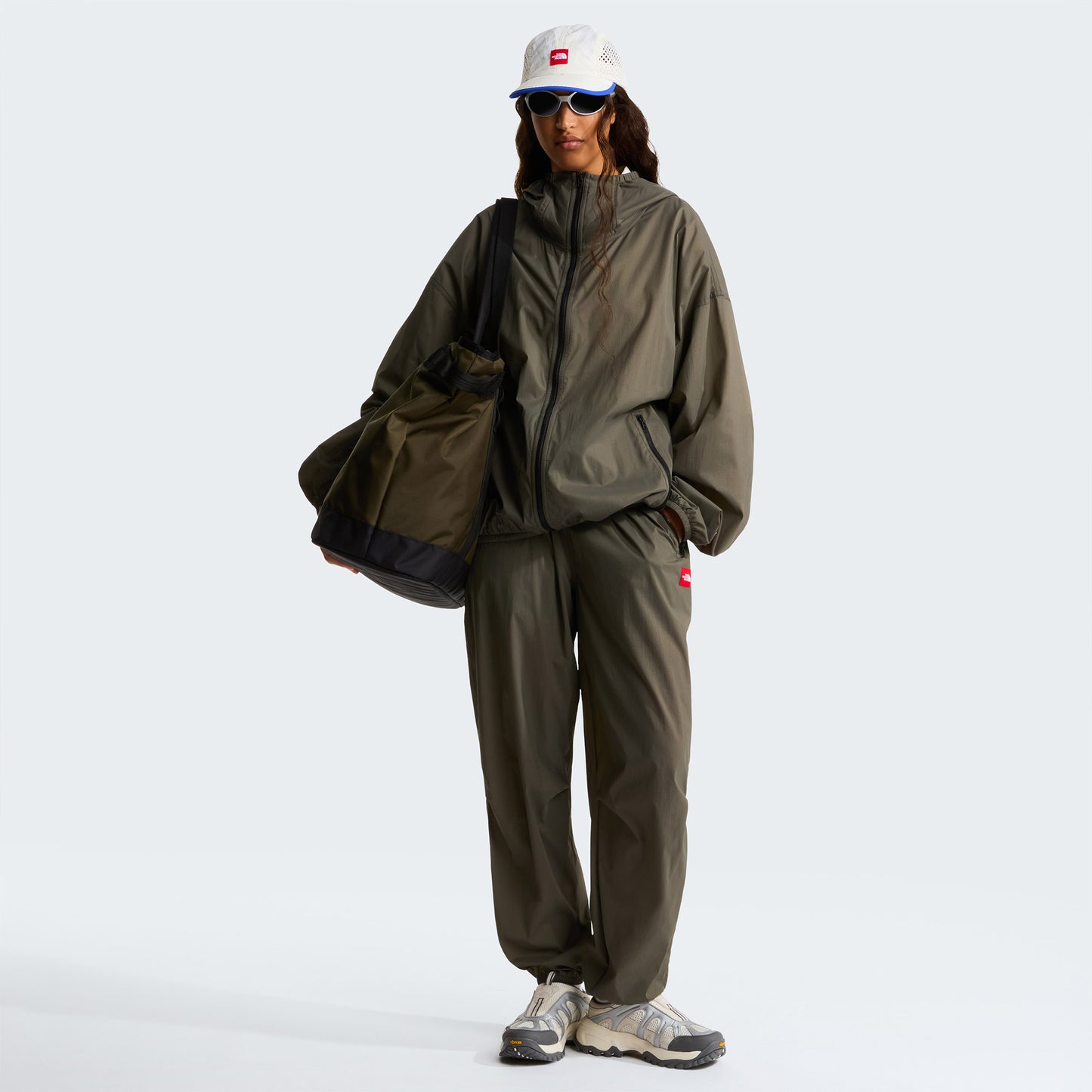 The North Face Red Box Packable Hooded Wind Erkek Yeşil Ceket