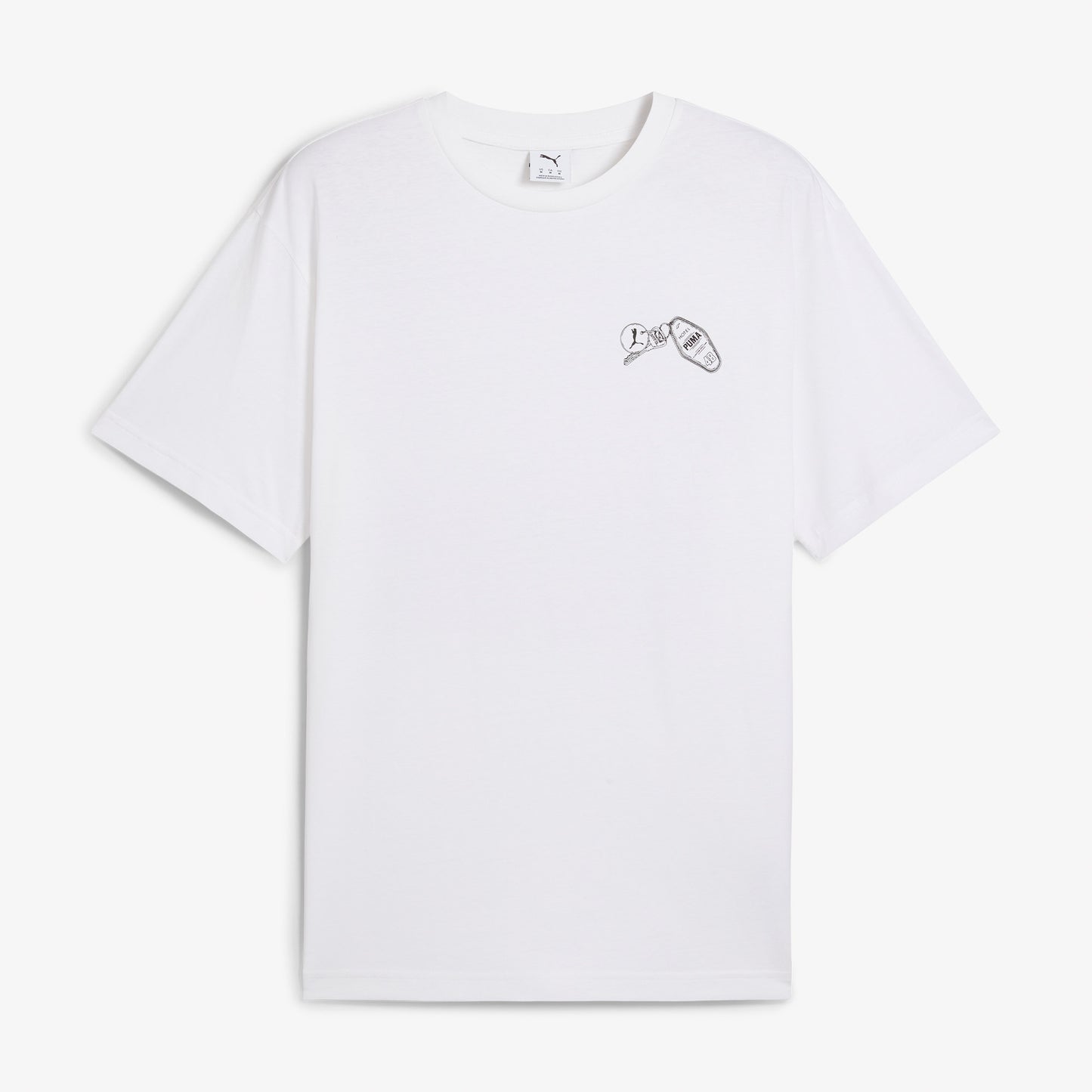 Puma Graphics Hotel Relaxed Erkek Beyaz T-shirt
