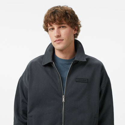 Calvin Klein Waffle-lined Premium Erkek Gri Sweatshirt