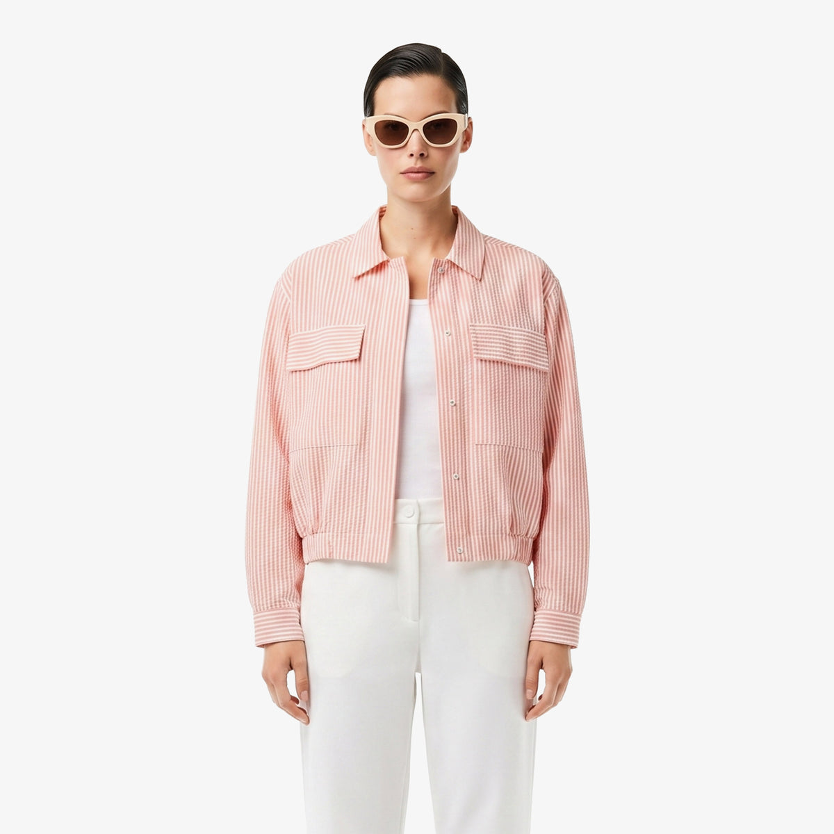Lacoste Relaxed Fit Kadın Pembe Ceket