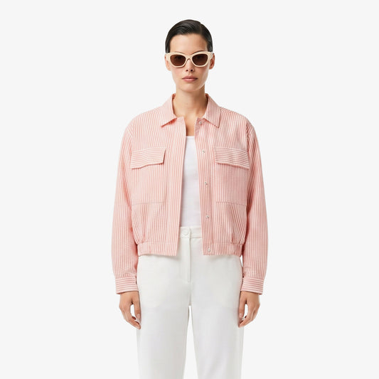 Lacoste Relaxed Fit Kadın Pembe Ceket