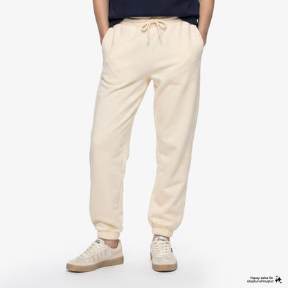 House Of Superstep X Lacoste Kapsul Koleksiyon Kadın Bej Eşofman Altı