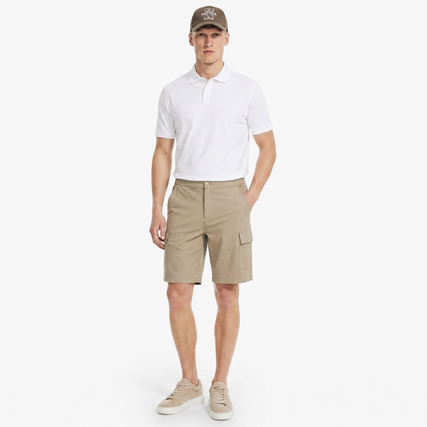 Nautica Erkek Kahverengi Regular Fit Kargo Şort