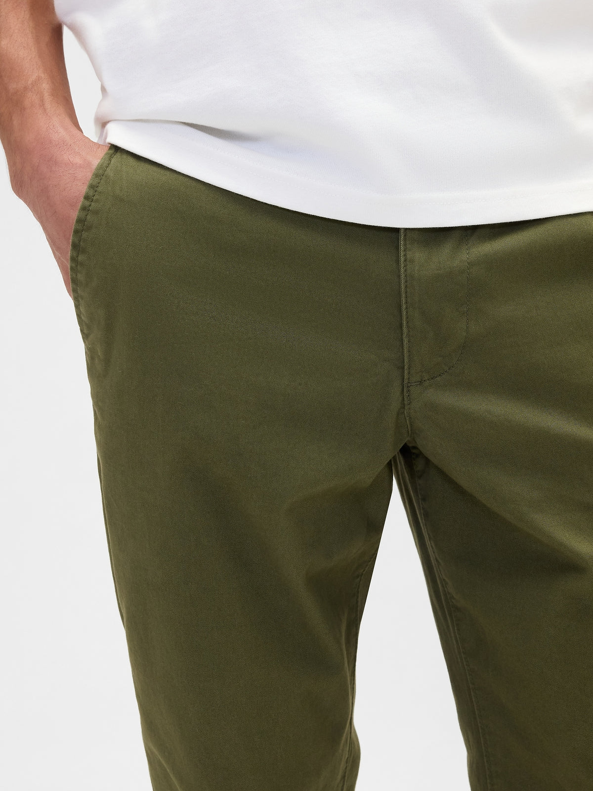 Yeşil Slim Khaki Pantolon
