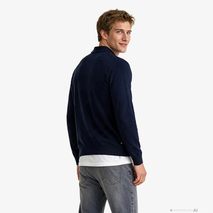 Nautica Erkek Lacivert Regular Fit Triko