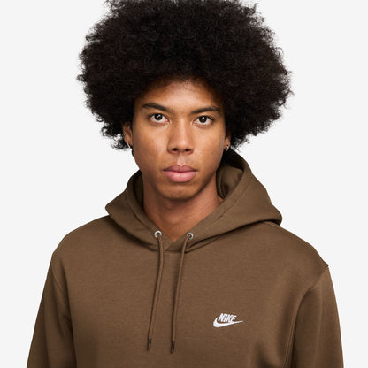 Nike Club Fleece Erkek Kahverengi Hoodie