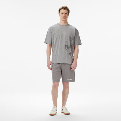 United4 Regular Fit Erkek Gri T-shirt