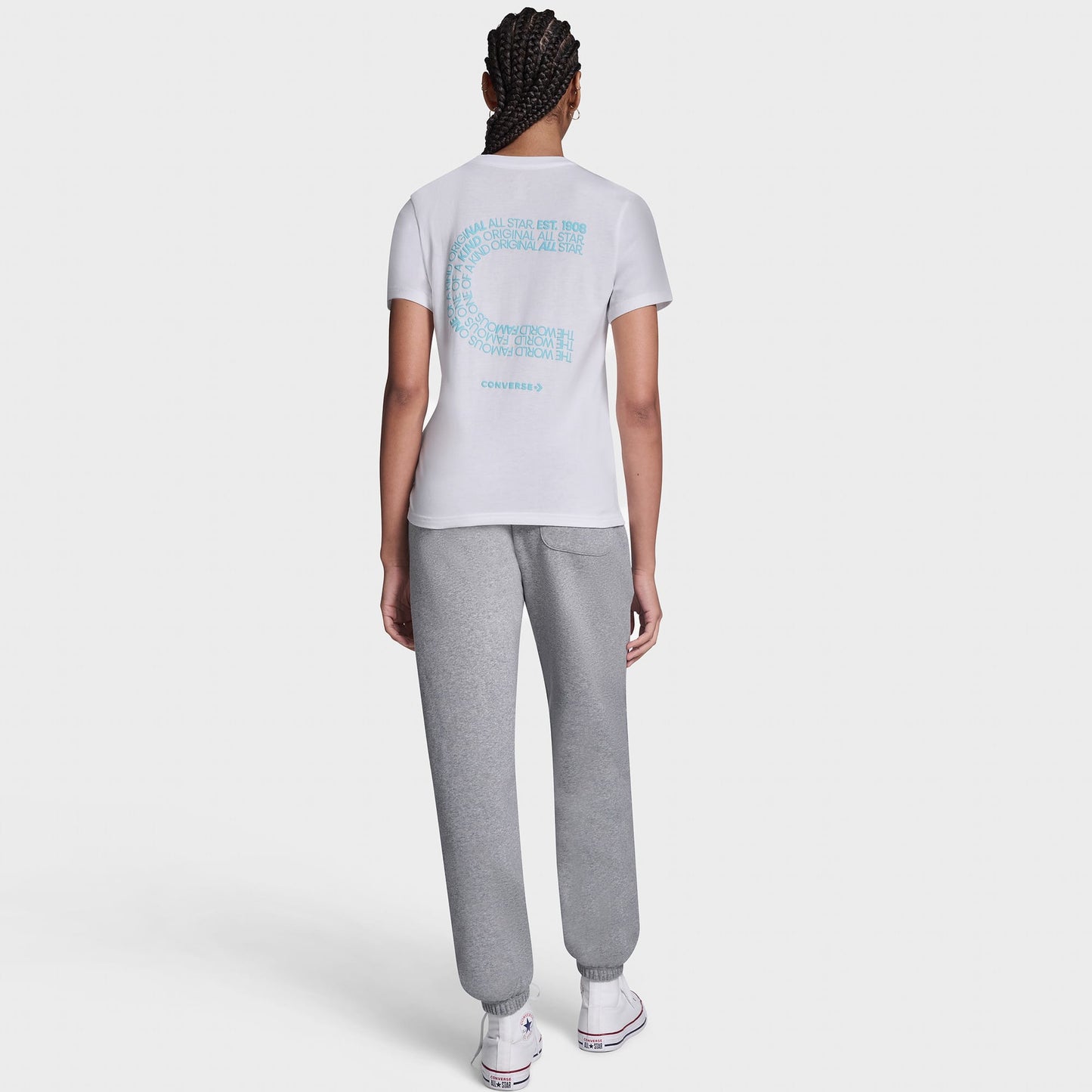Converse Kadın Beyaz T-shirt