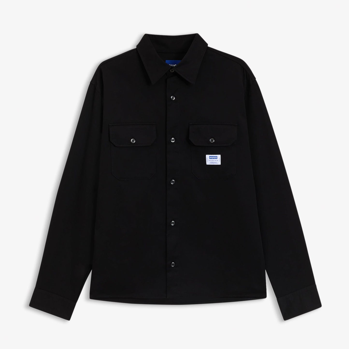 Hugo Boss Twill Ekynone Relaxed Fit Erkek Siyah Gömlek