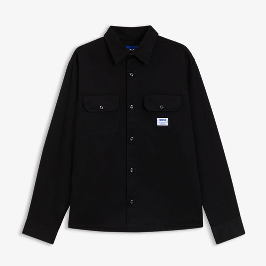 Hugo Boss Twill Ekynone Relaxed Fit Erkek Siyah Gömlek
